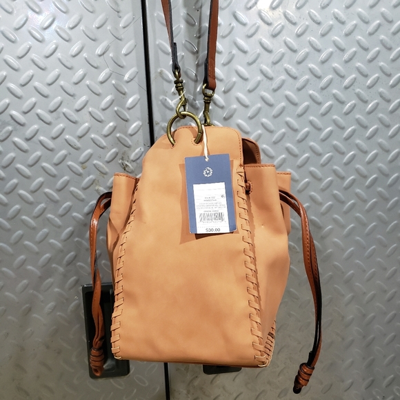 NWT UNIVERSAL THREAD Drawstring Closure Crossbody Bag (cognac) - Picture 2 of 5